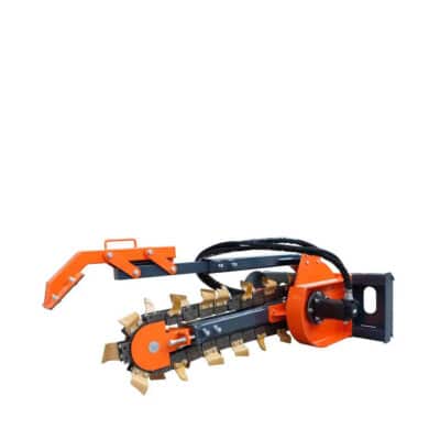 TMG-SDT36 36" Skid Steer Trencher, 19" Auger Discharge, Boom & Crumber Assembly, Earth Tungsten Teeth, TMG-SDT36
