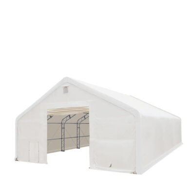 TMG-DT4041 40' x 40' Dual Truss Storage Shelter with Heavy Duty 21 oz PVC Cover & Drive Through Doors, TMG-DT4041