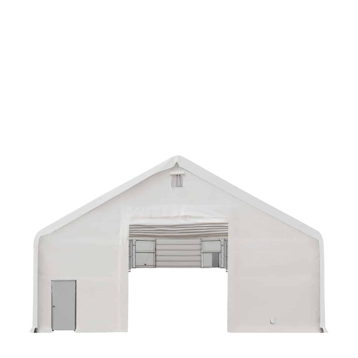TMG-DT4042-BB 40' x 40' Dual Truss Storage Shelter with Heavy Duty 21 oz PVC Cover & Drive Through Doors, TMG-DT4042 (Pr