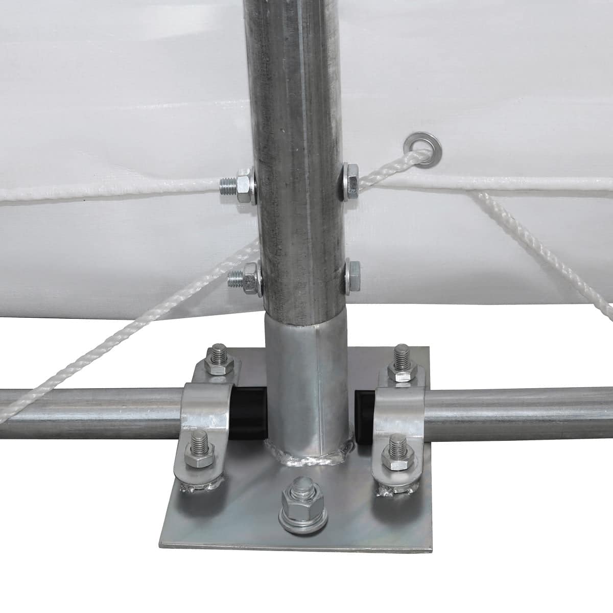 TMG-DT4042-BA 40' x 40' Dual Truss Storage Shelter with Heavy Duty 21 oz PVC Cover & Drive Through Doors, TMG-DT4042 (Pr