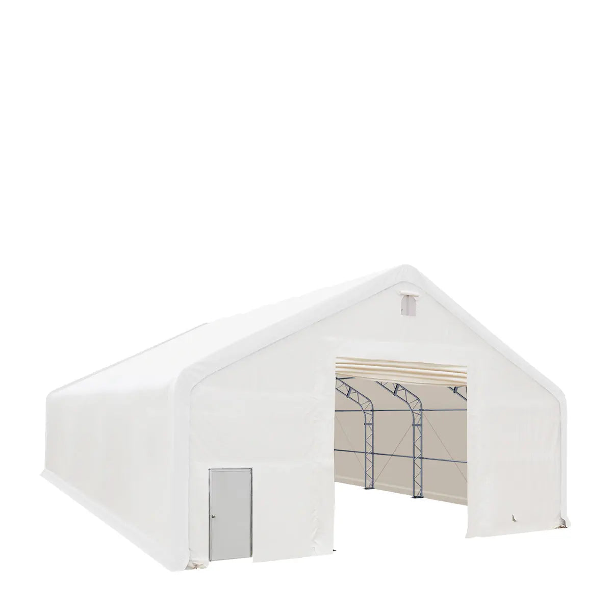 TMG-DT4062-BA 40' x 60' Dual Truss Storage Shelter with Heavy Duty 21 oz PVC Cover & Drive Through Doors, TMG-DT4062 (Pr