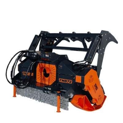 TMG-TMB72 70" Forestry Brush Mulcher, Category 2 Hookup, Widia Cutting Teeth, 70-110 HP Tractors, 3-PTO Shaft Included,