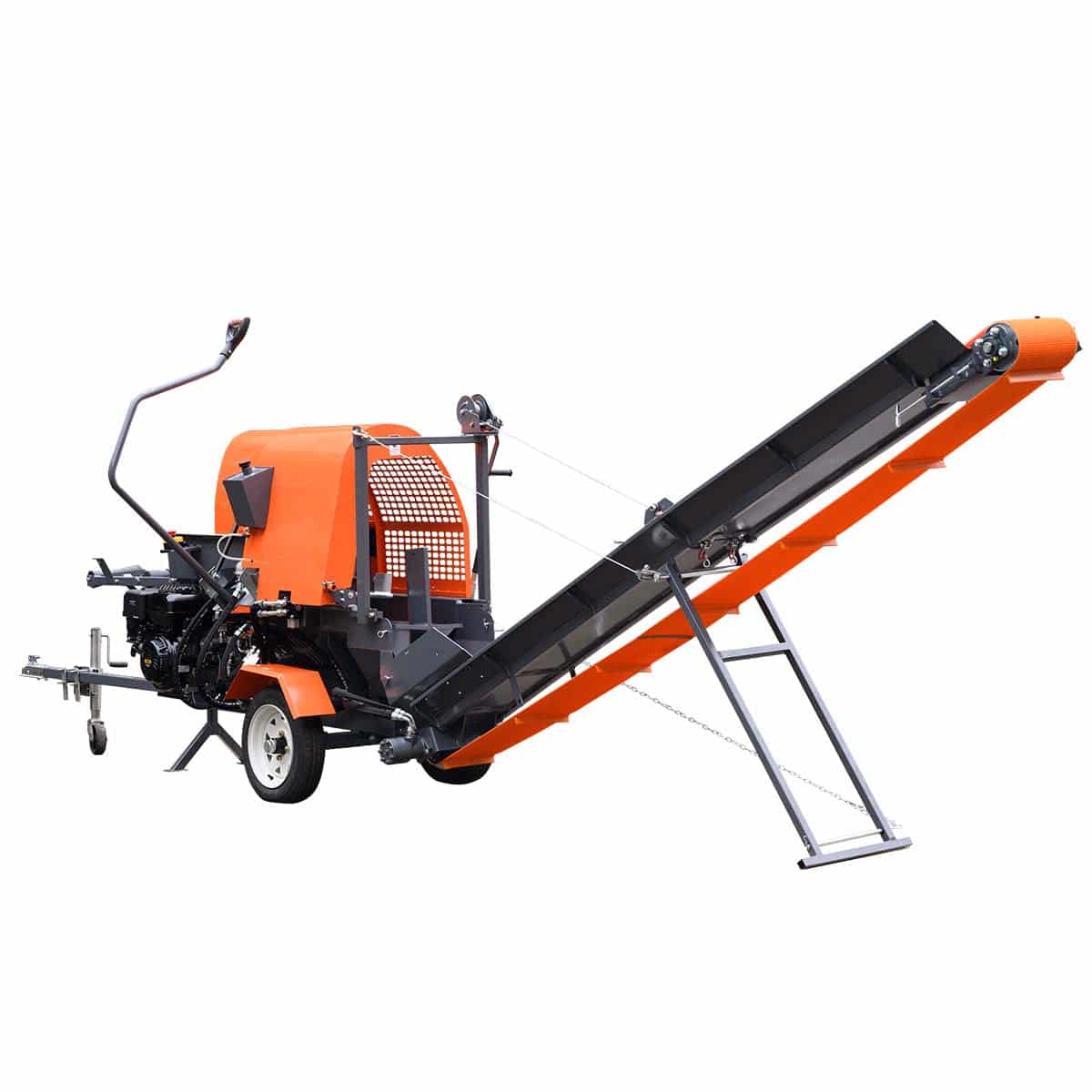 TMG-GLS16 Firewood Processor with Conveyor, 15 HP Gas Engine, 18" STIHL Chainsaw, ∅15" x 24" Log Capacity TMG-GLS16