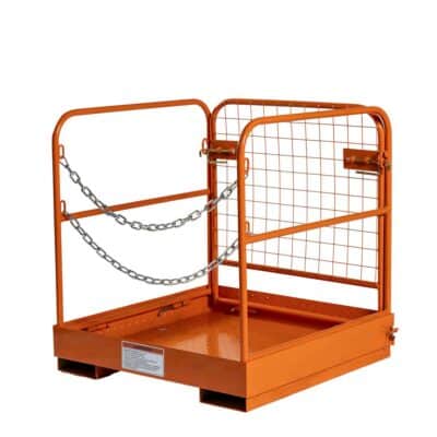 TMG-FWP08 Forklift Work Platform 36"x36", 800 lb Capacity, Foldable Safety Cage with Hand Rails and Non-Slip Floor, TMG-
