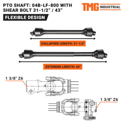 TMG-04B-LF-800 TMG-04B-LF-800 PTO Shaft