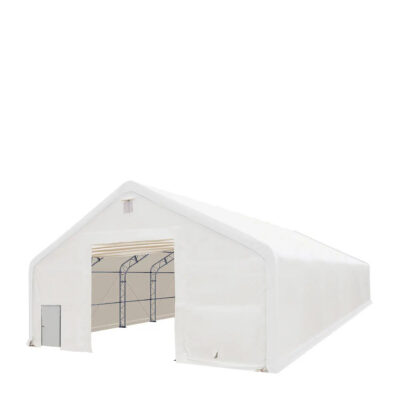 TMG-DT4082-BC 40' x 80' Dual Truss Storage Shelter with Heavy Duty 21 oz PVC Cover & Drive Through Doors, TMG-DT4082 (Pr