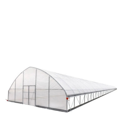 TMG-GH30150-V2 30' x 150' Commercial Tunnel Greenhouse with 6 Mil Clear Poly Covers and Roll-Up Sides TMG-GH30150-V2 (Pr