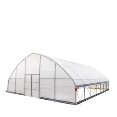 TMG-GH3030-V2 30' x 30' Commercial Tunnel Greenhouse with 6 Mil Clear Poly Covers and Roll-Up Sides TMG-GH3030-V2 (Previ