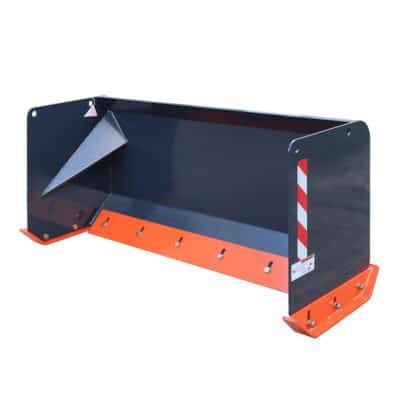 TMG-SP05 5' Skid Steer Snow Pusher with Replaceable Steel Cutting Edge, Pivoting Wear Shoes, Side Braces, 30-70 HP, TMG-