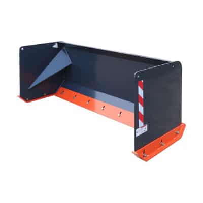 TMG-SP06 6' Skid Steer Snow Pusher with Replaceable Steel Cutting Edge, Pivoting Wear Shoes, Side Braces, 30-70 HP, TMG-